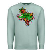 Seafoam merry Christmas y'all Texas map Premium Sweatshirt - BarkalooDesign