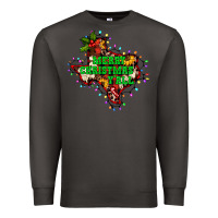 Smoke merry Christmas y'all Texas map Premium Sweatshirt - BarkalooDesign