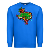 True Royal merry Christmas y'all Texas map Premium Sweatshirt - BarkalooDesign