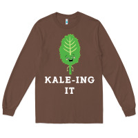 Chestnut kaleing it kale art for vegans vegetarians Long Sleeve Tee - Craftify