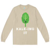 Mushroom kaleing it kale art for vegans vegetarians Long Sleeve Tee - Craftify