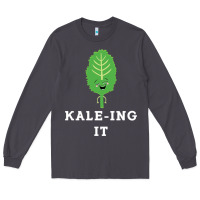 Smoke kaleing it kale art for vegans vegetarians Long Sleeve Tee - Craftify