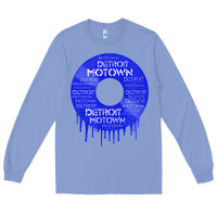 Colony Blue detroit motown record t shirt motown record t shirt Long Sleeve Tee - Craftify