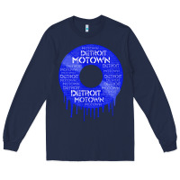 Navy detroit motown record t shirt motown record t shirt Long Sleeve Tee - Craftify