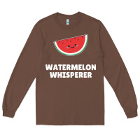 Chestnut watermelon t  shirt watermelon whisperer t  shirt Long Sleeve Tee - Craftify