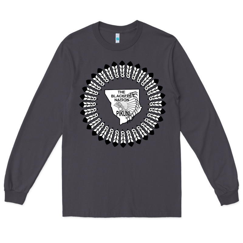 Blackfeet Nation Flag   Blackfeet Long Sleeve Tee by Craftify | Teevron