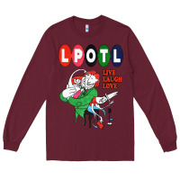 Burgundy nice lpotl live laugh love Long Sleeve Tee - Craftify