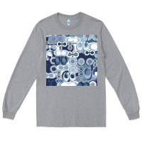 Heather Grey coach blue Long Sleeve Tee - Craftify