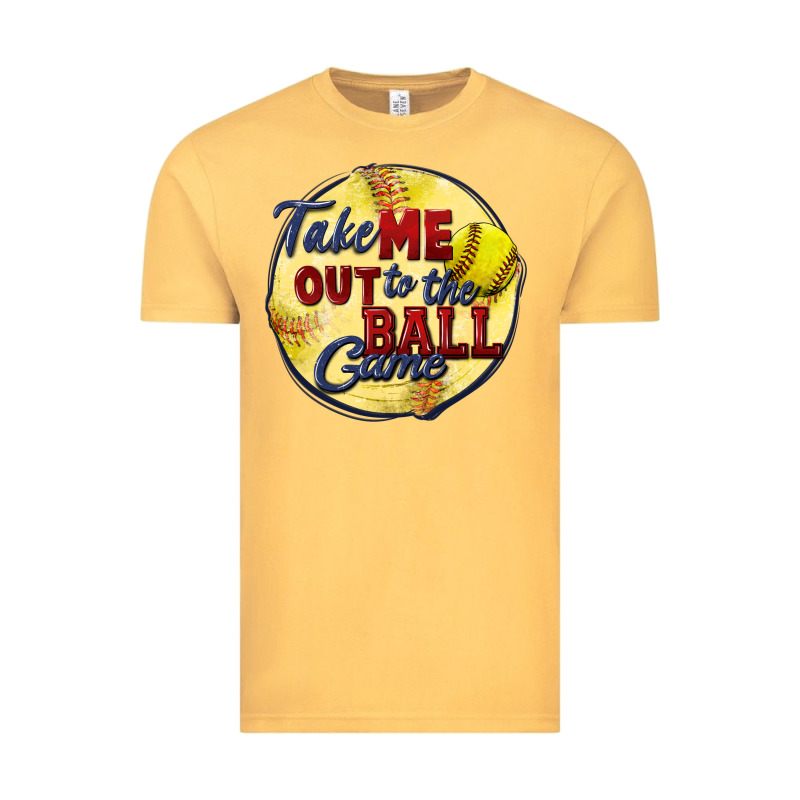 Take Me Out To The Ball Game Softball Vintage Tee by CowGirlArtShop | Teevron