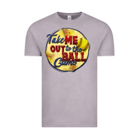 Vintage Zinc take me out to the ball game softball Vintage Tee - CowGirlArtShop