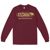 Burgundy st croix rods Long Sleeve Tee - Craftify