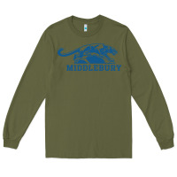 Army Green middlebury panthers Long Sleeve Tee - Craftify