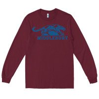 Burgundy middlebury panthers Long Sleeve Tee - Craftify