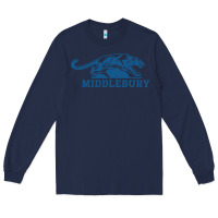 Navy middlebury panthers Long Sleeve Tee - Craftify
