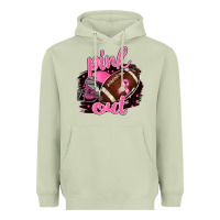 Matcha Pink Out Football Heavyweight Hoodie - BarkalooDesign