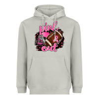 Moon Dust Pink Out Football Heavyweight Hoodie - BarkalooDesign