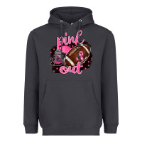 Smoke Pink Out Football Heavyweight Hoodie - BarkalooDesign