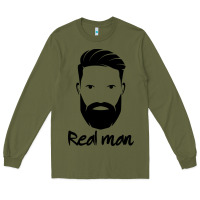 Army Green Real Man Long Sleeve Tee - Craftify