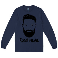 Navy Real Man Long Sleeve Tee - Craftify