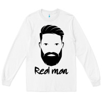 White Real Man Long Sleeve Tee - Craftify