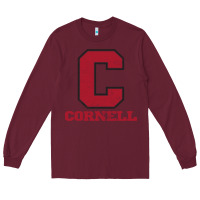 Burgundy cornell big red Long Sleeve Tee - Craftify