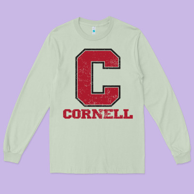 Cornell Big Red Long Sleeve Tee Designed By Craftify