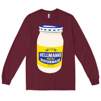 Burgundy Mayonnaise Long Sleeve Tee - Craftify