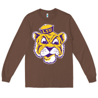 Chestnut Vintage Louisiana State Tiger Mascot Long Sleeve Tee - Craftify