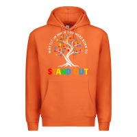 Carrot Why Fit In Autism Awareness Premium Hoodie - CowhideDigitalArt