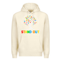 Sandshell Why Fit In Autism Awareness Premium Hoodie - CowhideDigitalArt