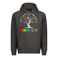 Smoke Why Fit In Autism Awareness Premium Hoodie - CowhideDigitalArt