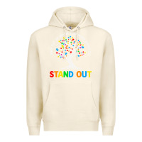 Tofu Why Fit In Autism Awareness Premium Hoodie - CowhideDigitalArt