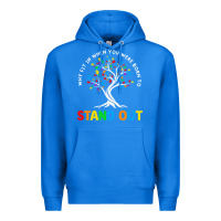 True Royal Why Fit In Autism Awareness Premium Hoodie - CowhideDigitalArt