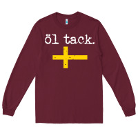 Burgundy Swedish Beer Please Ol Tack Long Sleeve Tee - Craftify