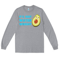 Heather Grey nikocado avocado its just water weight diet avocado t shirt Long Sleeve Tee - Craftify