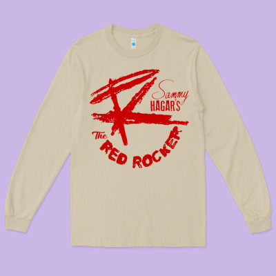 Red Rocker Music Long Sleeve Tee Designed By Craftify