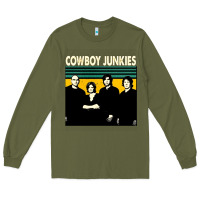 Army Green Cowboy Junkies, Cowboy, Junkies, Cowboy Junkie, Cowboy Junkies vintage Long Sleeve Tee - Craftify