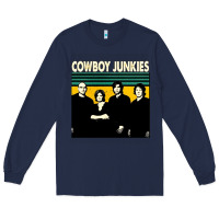 Navy Cowboy Junkies, Cowboy, Junkies, Cowboy Junkie, Cowboy Junkies vintage Long Sleeve Tee - Craftify
