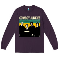 Plum Cowboy Junkies, Cowboy, Junkies, Cowboy Junkie, Cowboy Junkies vintage Long Sleeve Tee - Craftify