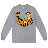 Heather Grey tigger Long Sleeve Tee - Craftify