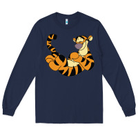 Navy tigger Long Sleeve Tee - Craftify