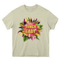 Mossy lunch lady tie dye sunflower Heavy Core Tee - BarkalooDesign