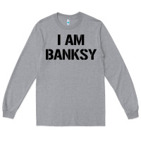 Heather Grey i am banksy Long Sleeve Tee - Craftify