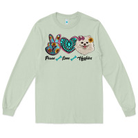 Matcha peace love pomeranian Long Sleeve Tee - RanaPortraitStore