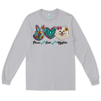 Moon Dust peace love pomeranian Long Sleeve Tee - RanaPortraitStore