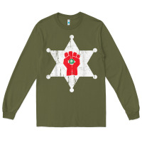 Army Green GONZOS SHERIFF HUNTERS S THOMPSON Long Sleeve Tee - Craftify