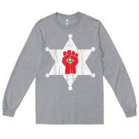 Heather Grey GONZOS SHERIFF HUNTERS S THOMPSON Long Sleeve Tee - Craftify