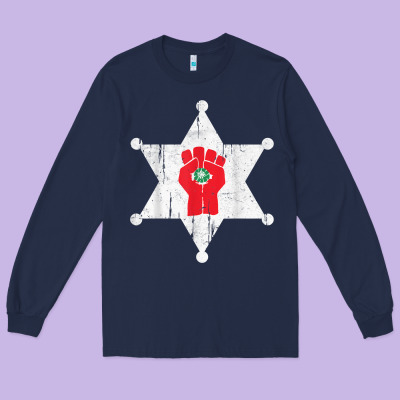Gonzos Sheriff Hunters S Thompson Long Sleeve Tee Designed By Craftify
