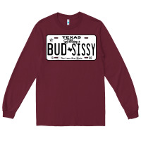 Burgundy country love gilley's bud n sissy texas cowboy license gift raglan bas Long Sleeve Tee - Craftify