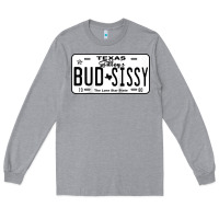 Heather Grey country love gilley's bud n sissy texas cowboy license gift raglan bas Long Sleeve Tee - Craftify